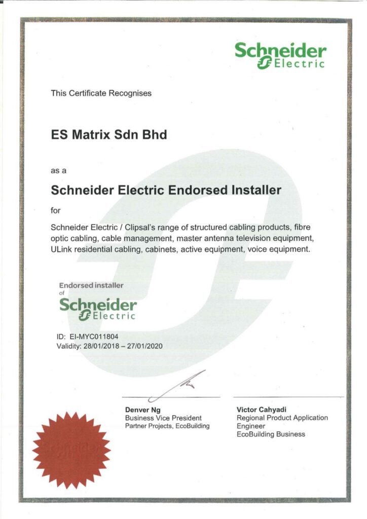 Endorsed Installer — Schneider Electric